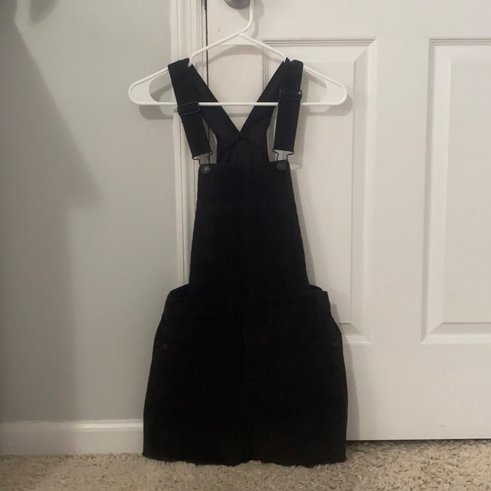 American Eagle Black Overalls